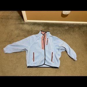 American Eagle Light Blue Button Up Fleece- M